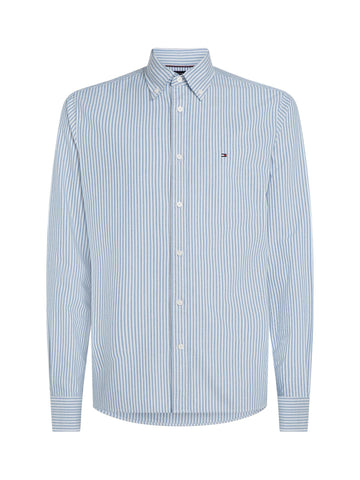 Blue Striped Oxford Shirt
