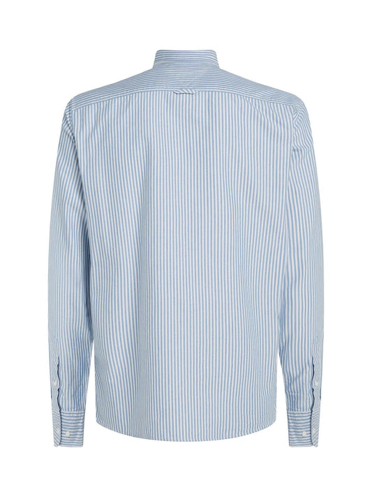 Blue Striped Oxford Shirt