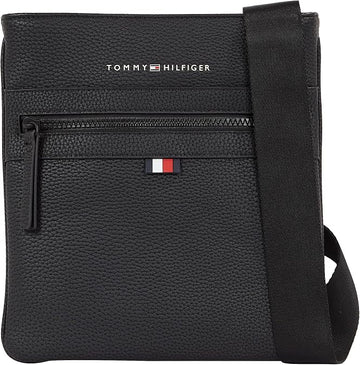 Black Pebbled Crossover Bag