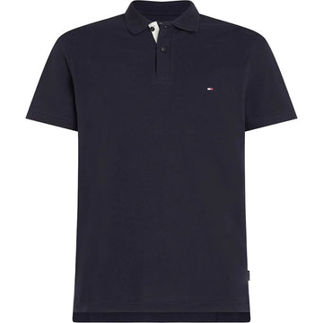 Navy Contrast Placket Polo